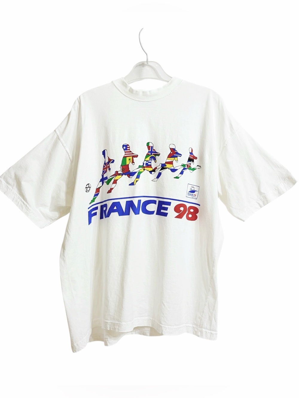 Vintage France 98 Coupe de Monde  Graphic T Shirt Mens XL World Cup Football
